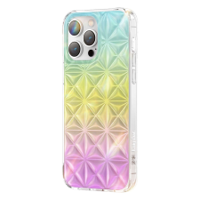 KINGXBAR Miya Series tok iPhone 14 Pro Max tok hátlap szivárványszínű tok tok és táska