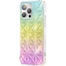 KINGXBAR Miya Series Tok iPhone 14 Pro Max Tok Hátlap Szivárványszínű Tok (KGX524) tok és táska