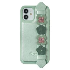 KINGXBAR Sweet Swarovski Apple iPhone 12/12 Pro green tok és táska
