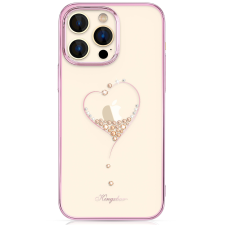 KINGXBAR Wish sorozat tok iPhone 14 Pro Max díszített rózsaszín kristályok tok és táska