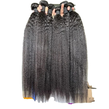  Kinky egyenes emberi hajkötegek, brazil haj, kiváló minőségű, 18 inch x3 póthaj