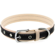 kinky puppy Párnázott kontrasztos bőr nyakörv FLESH bilincs, kötöző
