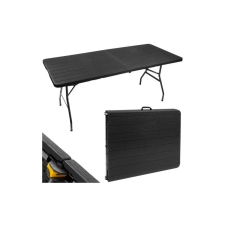  Kinyitható kerti asztal, fekete, 180 cm kerti bútor