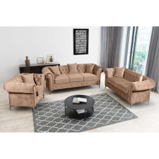  Kinyitható luxus 2-es ülés, világosbarna Velvet szövet, ROMANO bútor