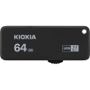 Kioxia Pendrive 64GB, Hayabusa USB 3.0, Fekete (TOSHIBA) (LU365K064GG4)