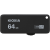 Kioxia Pendrive 64GB, Hayabusa USB 3.0, Fekete (TOSHIBA) (LU365K064GG4)
