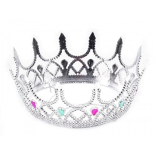  Királynői korona - Ezüst party kellék