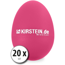Kirstein 20 Darabos Kirstein Es-10P egg shaker Szett - Rózsaszínű dob és ütőshangszer