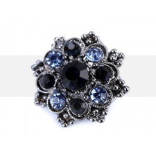  Kis bross virág csiszolt kövekkel bross