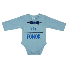  Kis főnök feliratos hosszú ujjú baba body kombidressz, body