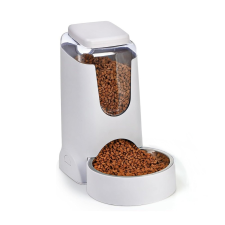  Kisállat automata etető rozsdamentes acél tállal -3,8L - Szürke kutyatál