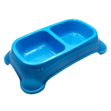  Kisállat etető és itató duplatál - Nagy, Kék kutyatál