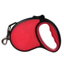  Kisállat flexi automata póráz – 3 m - Piros nyakörv, póráz, hám kutyáknak