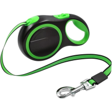  Kisállat flexi automata póráz-5m - Zöld nyakörv, póráz, hám kutyáknak