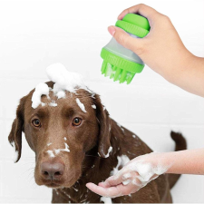  Kisállat fürdető szilikon masszázsszivacs / szappanadagolóval kutyasampon