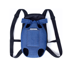  Kisállat kengurus farmer hátizsák -Közepes - Sötétkék szállítóbox, fekhely kutyáknak