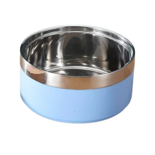  Kisállat speciális fém tál-14cm - Halványkék kutyatál