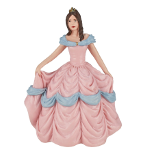Kislány rózsaszín ruhában figura játékfigura