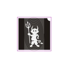 Kisördög, kramousz (csss0082) csillámtetoválás
