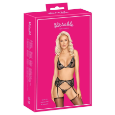 Kissable - fehérnemű szett (fekete) fehérnemű szett