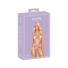 Kissable - rózsás hímzéses fehérnemű szett (pink) fehérnemű szett