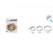  KISZÚRÓ FÉM 3DB-OS VIRÁG FORMA (4,5/6/7CM) sütés és főzés