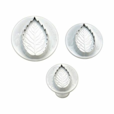  Kiszúró szett, levélforma, műanyag, 3 db-os sütés és főzés