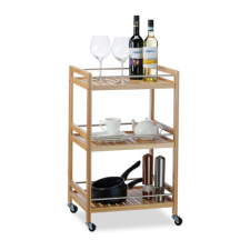  KITA Bambusz Zsúrkocsi, Tálaló Kocsi bútor