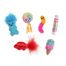Kitty Sweet Treats macskajátékok - 6db/csomag játék macskáknak