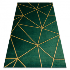  Kizárólagos EMERALD szőnyeg 1013 glamour, elegáns geometriai üveg zöld / arany 200x290 cm lakástextília