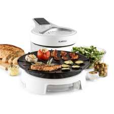 Klarstein Maverick, fehér, halogén grillsütő, barbecue grillsütő füst nélkül, asztali grillsütő, 1500 W grillsütő