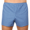  Klasszikus férfi bő szárú boxeralsók Foltýn kék kockás extra többszínű (KN78) 9XL
