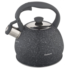 Klausberg Kinghoff teáskanna, sípszóval, sötétszürke gránit mintás, 2.0L (KB-7321) vízforraló és teáskanna