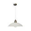 KLAUSEN Athena D400/S fehér-barna függesztett lámpa (KL4354) E27 1 izzós IP20