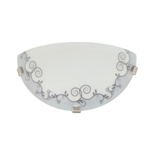 KLAUSEN Cezar D300/2 fehér-szürke fali lámpa (KL6022) E27 1 izzós IP20 világítás