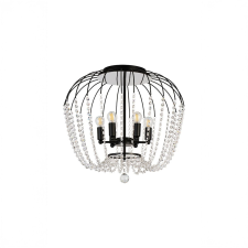 KLAUSEN Chic PL6 fekete mennyezeti lámpa (KL100079) E14 6 izzós IP20 világítás