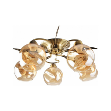 KLAUSEN Crinkle 5 antik bronz mennyezeti lámpa (LY-3438) E27 5 izzós IP20 világítás