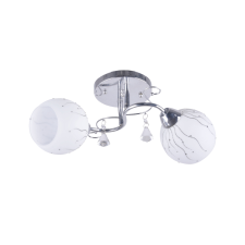 KLAUSEN Flash 2 króm mennyezeti lámpa (LY-3127) E27 2 izzós IP20 világítás