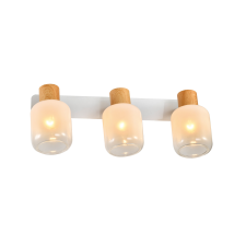 KLAUSEN Gentle PL3 fehér-natúr falikar (KL163015) E27 3 izzós IP20 világítás