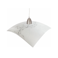 KLAUSEN Jewel 400/S fehér-fekete függesztett lámpa (KL5884) E27 1 izzós IP20 világítás