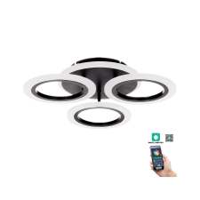 KLAUSEN Primus PL3 fekete LED mennyezeti lámpa (KL151058) LED 1 izzós IP20 világítás