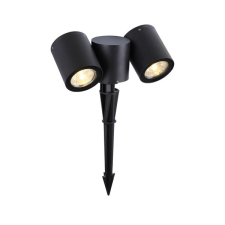 KLAUSEN Riad 2S fekete kültéri leszúrható lámpa (KL139002) GU10 2 izzós IP54 kültéri világítás