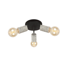 KLAUSEN Simply PL3 fekete-terazzo mennyezeti lámpa (KL163010) E27 3 izzós IP20 világítás