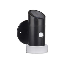 KLAUSEN Solis fekete LED kültéri napelemes fali lámpa (KL190000) LED 1 izzós IP44 kültéri világítás