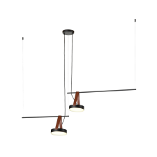 KLAUSEN Spectrum 2 fekete LED függesztett lámpa (142032) LED 1 izzós IP20 világítás