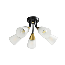 KLAUSEN Storm PL5 fekete-arany mennyezeti lámpa (KL100032) E14 5 izzós IP20 világítás