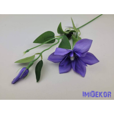  Klematisz szálas selyemvirág 54cm - Kékes Lila dekorációs kellék