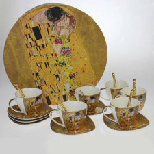 Klimt porcelán csésze aljjal készlet - 200 ml - 6 személyes bögrék, csészék