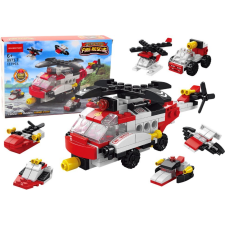 Kloksy Építőkockák Helikopter 6in1 DIY Set Járművek 117 db 20965 (5905991035299) építkezés