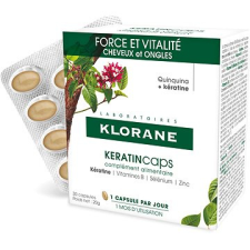 Klorane KeratinCaps - Erő és vitalitás, haj és köröm, étrend-kiegészítő 30 kapszula vitamin és táplálékkiegészítő